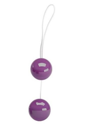 Фиолетовые вагинальные шарики Twins Ball